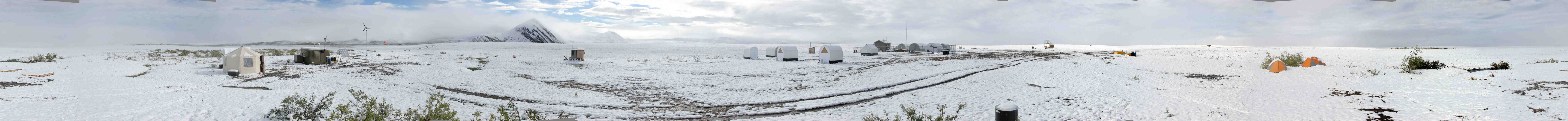 Panorama of the field camp at Ivotuk, Alaska