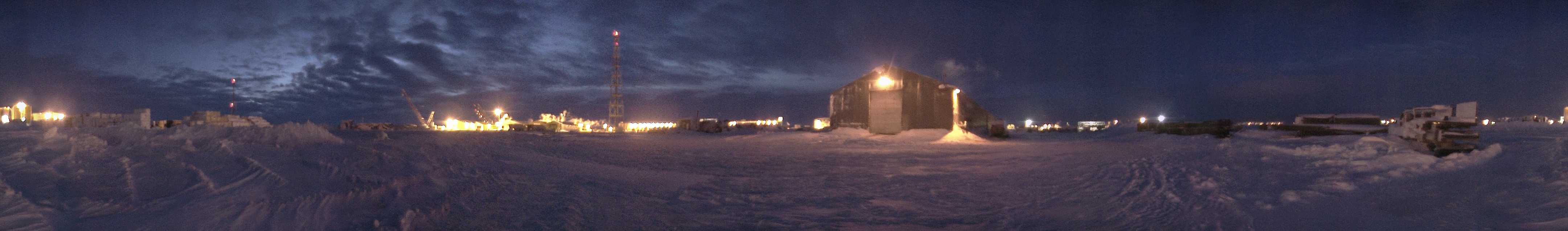 Panorama of the deployment site at Prudhoe Bay, Alaska