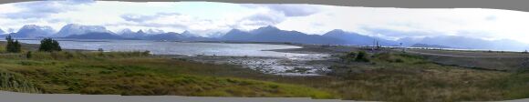 Panoramic view of Kachemak Bay, Alaska