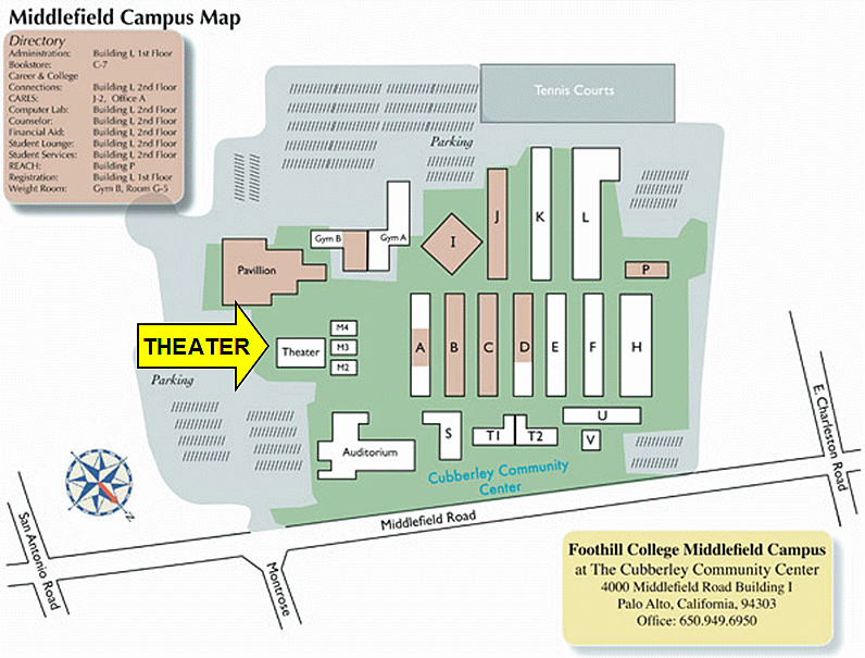 Cubberley campus map