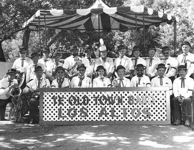 Band in Shoup Park in 1973