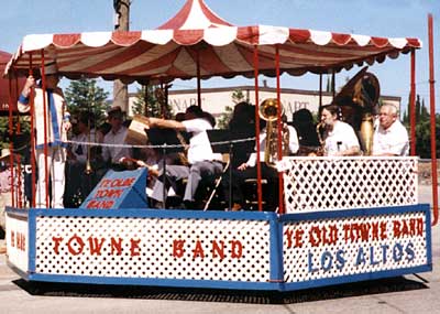 Band on the float in the 1999 Los Alto Pet Parade