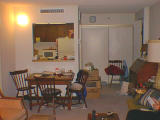 Living room from porch doorway - entry on left