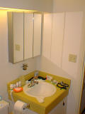 Bathroom sink and cabinet