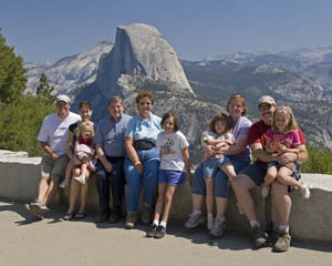 Our family at Glacier Point